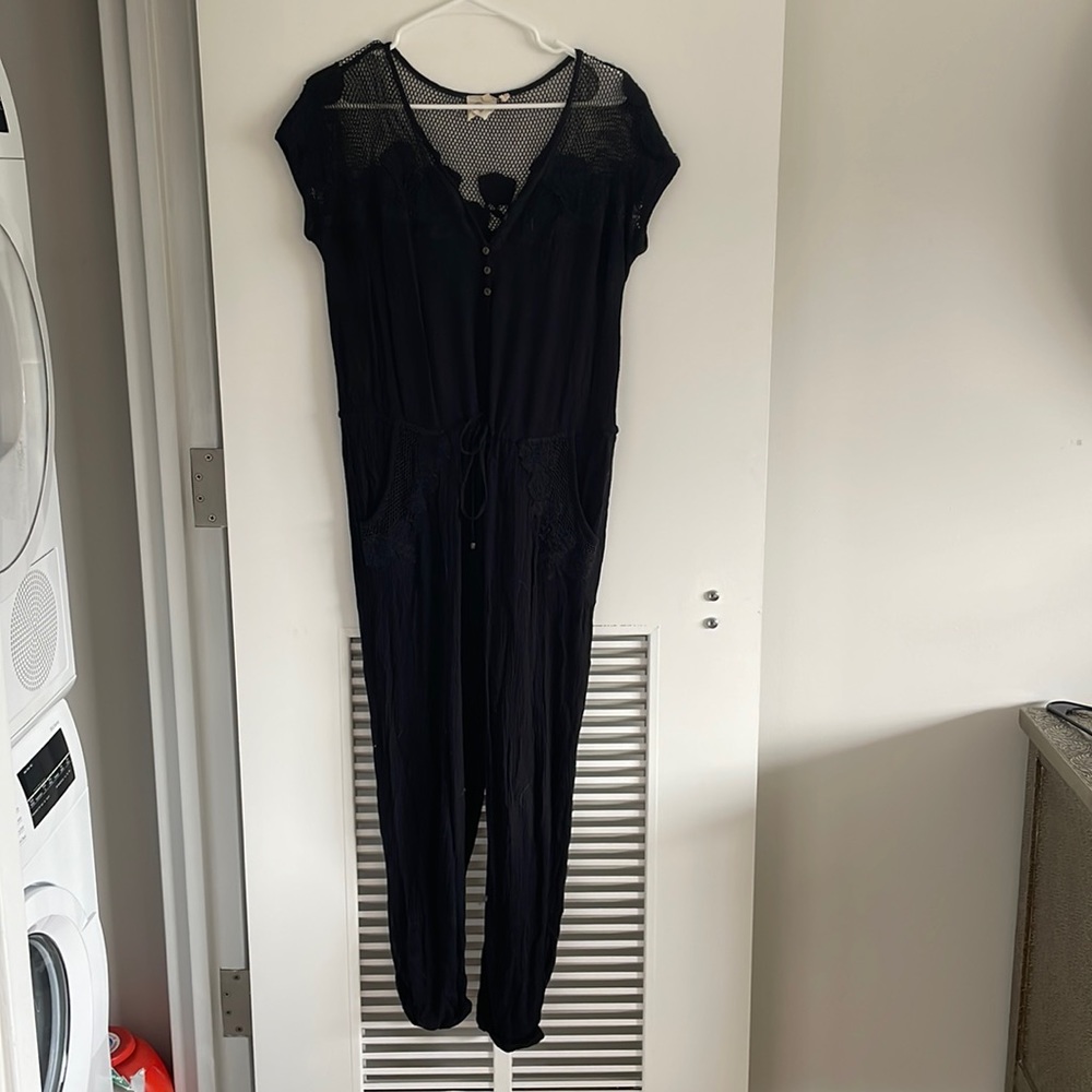 Anthropologie Black Romper